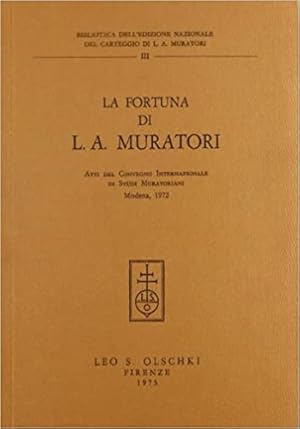 Imagen del vendedor de La Fortuna di L. A. Muratori. a la venta por FIRENZELIBRI SRL