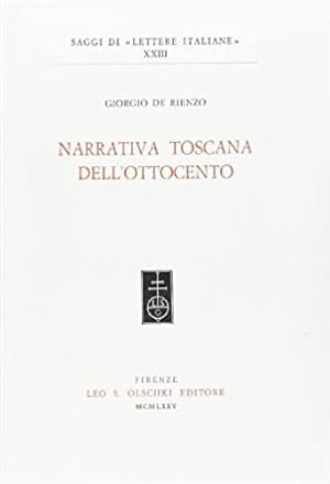 Bild des Verkufers fr Narrativa toscana dell'Ottocento. zum Verkauf von FIRENZELIBRI SRL