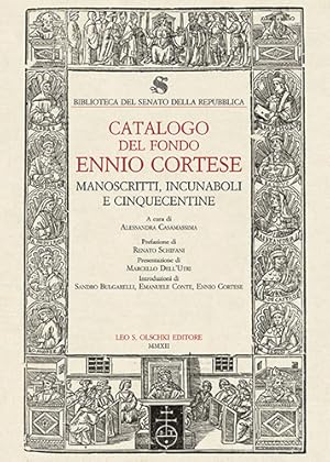 Immagine del venditore per Catalogo del Fondo Ennio Cortese. Manoscritti, incunaboli e cinquecentine. venduto da FIRENZELIBRI SRL