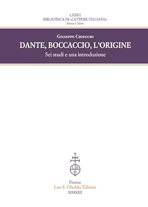 Bild des Verkufers fr Dante, Boccaccio, l'origine. Sei studi e una introduzione. zum Verkauf von FIRENZELIBRI SRL