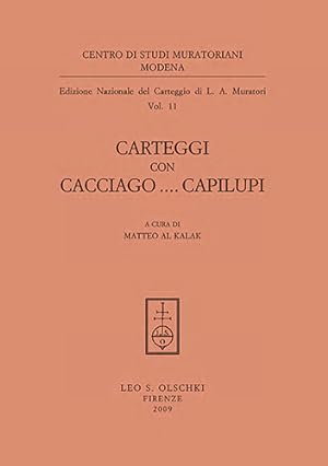 Bild des Verkufers fr Edizione Nazionale del Carteggio Muratoriano. Carteggi con Cacciago . Capilupi. zum Verkauf von FIRENZELIBRI SRL