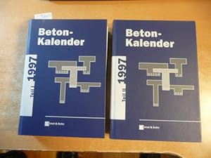 Immagine del venditore per Beton-Kalender 1997, Taschenbuch fr Beton-, Stahlbeton- und Spannbetonbau sowie die verwandten Fcher, Teil I+II (2 BCHER) venduto da Gebrauchtbcherlogistik  H.J. Lauterbach