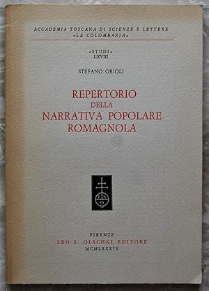 Image du vendeur pour REPERTORIO DELLA NARRATIVA POPOLARE ROMAGNOLA. mis en vente par Studio Bibliografico Olubra