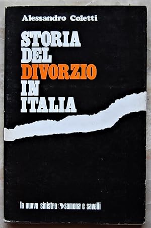 STORIA DEL DIVORZIO IN ITALIA.