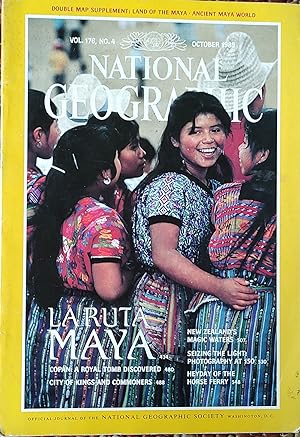 Seller image for National Geographic Magazine October 1989 / "Copan: A Royal Tomb Discovered" / "New Zealand's Magic Waters" / "Heyday Of The Horse Ferry" for sale by Shore Books
