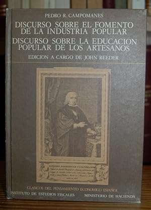 Imagen del vendedor de DISCURSO SOBRE EL FOMENTO DE LA INDUSTRIA POPULAR (1774). DISCURSO SOBRE LA EDUCACION POPULAR DE LOS ARTESANOS Y SU FOMENTO (1775) a la venta por Fbula Libros (Librera Jimnez-Bravo)