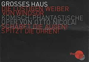 Bild des Verkufers fr Programmheft Otto Nicolai DIE LUSTIGEN WEIBER VON WINDSOR Premiere 2. Dezember 2010 Groes Haus Spielzeit 2010 / 2011 zum Verkauf von Programmhefte24 Schauspiel und Musiktheater der letzten 150 Jahre