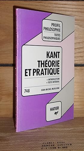 Seller image for THEORIE ET PRATIQUE for sale by Planet's books