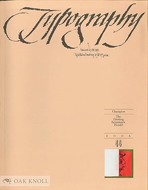 PRINTING SALESMAN'S HERALD: BOOK 44, SPECIAL ISSUE ON TYPOGRAPHY