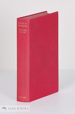 Seller image for STANLEY MORISON for sale by Oak Knoll Books, ABAA, ILAB