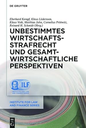 Seller image for Unbestimmtes Wirtschaftsstrafrecht und gesamtwirtschaftliche Perspektiven for sale by AHA-BUCH GmbH