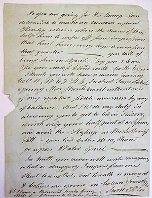 AUTOGRAPH LETTER SIGNED, FROM BOSTON 3 MARCH 1780, TO COLONEL SAMUEL B. WEBB, CONTINENTAL ARMY OF...