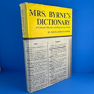 Seller image for Mrs. Byrne's Dictionary of Unusual, Obscure, and Preposterous Words for sale by Sparrow's Bookshop, IOBA