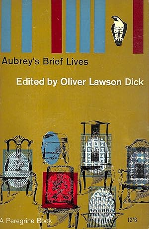 Seller image for Aubrey'S Brief Lives. Edited From The Original Manuscripts And With An Introduction By Oliver Lawson Dick for sale by M Godding Books Ltd