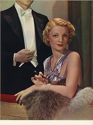 "CIGARETTES" Tirage original héliochromie entoilé pour annonceur (1938)