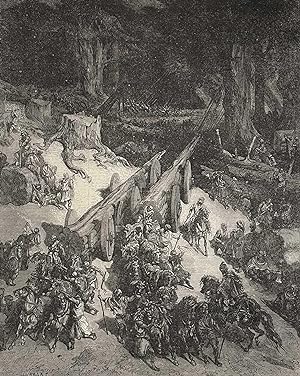 Seller image for Cedars of Lebanon Destined for the Construction of the Temple', one of Gustave Dore's Illustrations of the Bible. An original print and accompanying article from the Illustrated London News, 1866. for sale by Cosmo Books