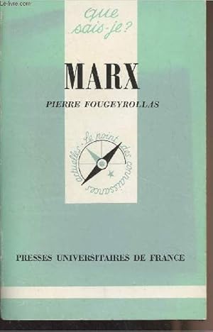 Bild des Verkufers fr Marx - "Que sais-je ?" n2265 zum Verkauf von Le-Livre