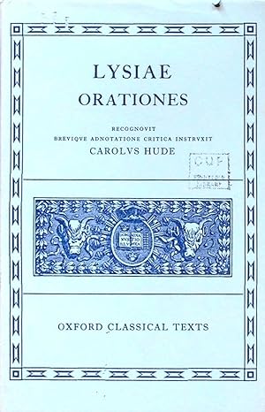 Lysias Orationes (Oxford Classical Texts)
