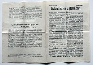 Seller image for Flugblatt gegen die Gewalt in der politischen Auseinandersetzung. for sale by Versandantiquariat Hsl