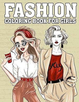 Bild des Verkufers fr Fashion Coloring Book For Girls zum Verkauf von moluna