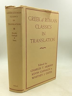 Image du vendeur pour GREEK AND ROMAN CLASSICS IN TRANSLATION mis en vente par Kubik Fine Books Ltd., ABAA