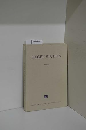 Immagine del venditore per Hegel-Studien/ in Hegel-Verbindung mit der Hegel-Kommission der Rheinisch-Westflischen Akademie der Wissenschaften hg. von Friedhelm Nicolin und Otto Pggeler / Band 16 venduto da ralfs-buecherkiste