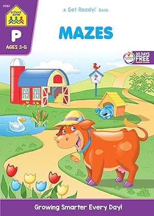 Seller image for School Zone - Mazes Workbook - 32 Pages, Ages 3 to 5, Preschool, Kindergarten, Maze Puzzles, Wide Paths, Colorful Pictures, Problem-Solving, and More (School Zone Get Ready! Book Series) for sale by Reliant Bookstore