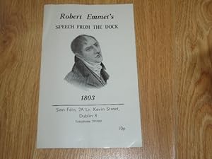 Seller image for Robert Emmet's Speech from the Dock for sale by Dublin Bookbrowsers