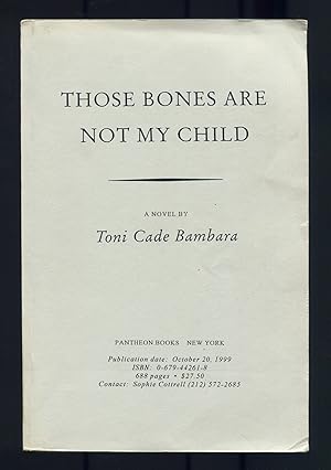 Seller image for Those Bones Are Not My Child for sale by Between the Covers-Rare Books, Inc. ABAA