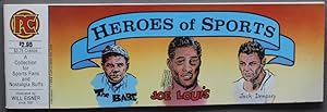 Seller image for HEROES of SPORTS (Newspaper Comics Strips) Includes; Joe Louis, Babe Ruth, Cliff Montgomery, Jack Dempsey, Honus Wagner, Kitty Rawls, Roger Hornsby, Ace Bailey, Ty Cobb, Sonja Henie, for sale by Comic World