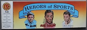 Bild des Verkufers fr HEROES of SPORTS (Newspaper Comics Strips) Includes; Joe Louis, Babe Ruth, Cliff Montgomery, Jack Dempsey, Honus Wagner, Kitty Rawls, Roger Hornsby, Ace Bailey, Ty Cobb, Sonja Henie, zum Verkauf von Comic World