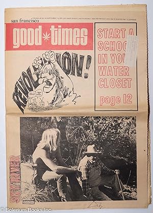 Bild des Verkufers fr Good Times: vol. 3, #36, September 11, 1970: Revolution! zum Verkauf von Bolerium Books Inc.