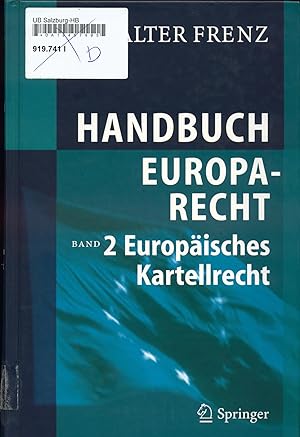Bild des Verkufers fr Handbuch Europarecht Band 2: Europisches Kartellrecht zum Verkauf von avelibro OHG