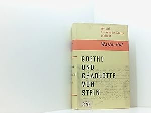 Imagen del vendedor de Wo sich der Weg im Kreise schliesst : Goethe u. Charlotte von Stein. a la venta por Book Broker