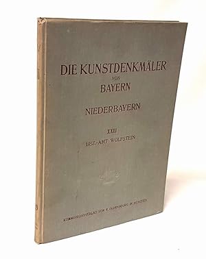 Immagine del venditore per Die Kunstdenkmler von Niederbayern, XXIII: Bezirksamt Wolfstein. Mit einer historischen Einleitung von Georg Schrtter. Mit zeichnerischen Aufnahmen von Kurt Mllerklein. Mit 7 Tafeln, 86 Abbildungen im Text und einer Karte. venduto da Antiquariat Dennis R. Plummer