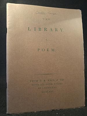 Bild des Verkufers fr The Library - A Poem zum Verkauf von ANTIQUARIAT Franke BRUDDENBOOKS