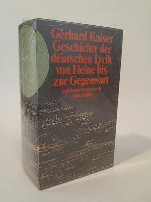 Geschichte der deutschen Lyrik [Neubuch] Von Heine bis zur Gegenwart.