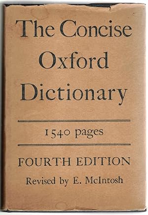 The Concise Oxford Dictionary of Current English.