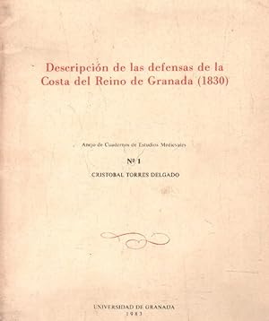 Imagen del vendedor de DESCRIPCION DE LAS DEFENSAS DE LA COSTA DEL REINO DE GRANADA (1830) a la venta por Librera Raimundo