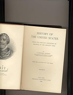 Imagen del vendedor de History of the United States Volume 1 a la venta por Richard Lemay