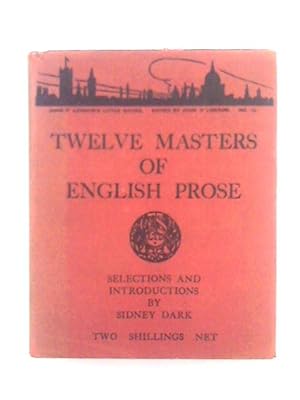 Image du vendeur pour Twelve Masters of English Prose mis en vente par World of Rare Books