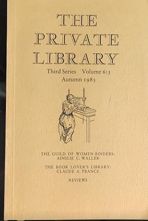 Seller image for The Private Library. Third Series Volume 6:3 Autumn 1983 for sale by Shore Books
