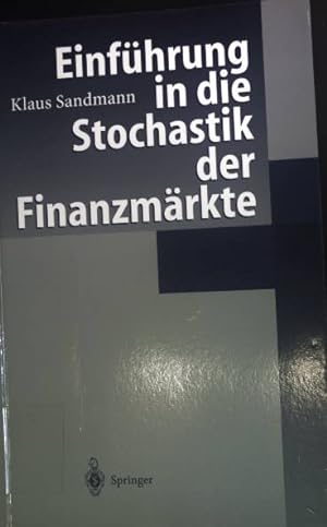 Seller image for Einfhrung in die Stochastik der Finanzmrkte. for sale by books4less (Versandantiquariat Petra Gros GmbH & Co. KG)