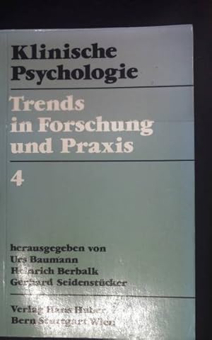 Bild des Verkufers fr Klinische Psychologie: Trends in Forschung und Praxis 4. zum Verkauf von books4less (Versandantiquariat Petra Gros GmbH & Co. KG)