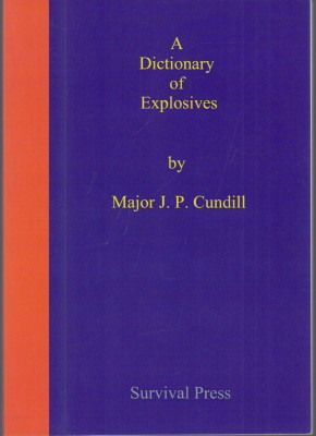 A dictionary of explosives. Herausgegeben von Manuel Baetz