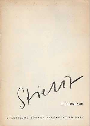 Bild des Verkufers fr Programmheft Urauffhrung Hans Gnter Michelsen STIENZ 16. Mrz 1963 Spielzeit 1962 / 63 zum Verkauf von Programmhefte24 Schauspiel und Musiktheater der letzten 150 Jahre