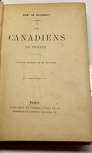 Les Canadiens de France, ouvrage orné de 42 gravures