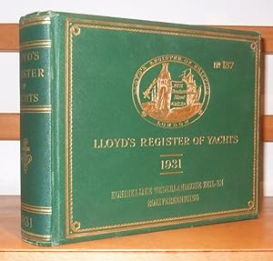 Lloyd's register of Yachts containing particulars of yachts and motors boats ; an alphabetical li...