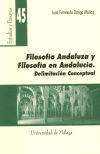 Seller image for Filosofa andaluza y filosofa en Andaluca. Delimitacin conceptual for sale by Agapea Libros