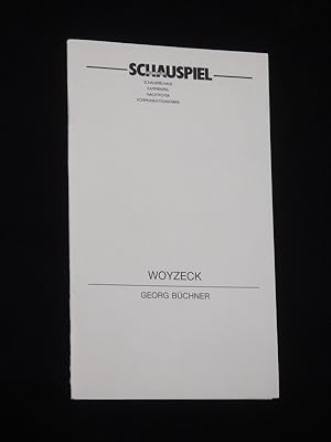 Bild des Verkufers fr Programmheft Schauspiel Frankfurt 1998/99. WOYZECK von Georg Bchner. Insz.: Peter Eschberg, Bhnenbild: Hans Hoffer, Kostme: Gera Graf, Musik: Viola Kramer, techn. Einr.: Volker Czaplicki. Mit Peter Lerchbaumer (Woyzeck), Nicole Kersten (Marie), Michael Lucke, Wilfried Elste, Stefan Wilkening, Wolfgang Gorks, Christian Hockenbrink, Eva-Maria Strien, Manfred Schindler, Ingrid Schaller, Riccardo Ibba, Patrick Twinem zum Verkauf von Fast alles Theater! Antiquariat fr die darstellenden Knste